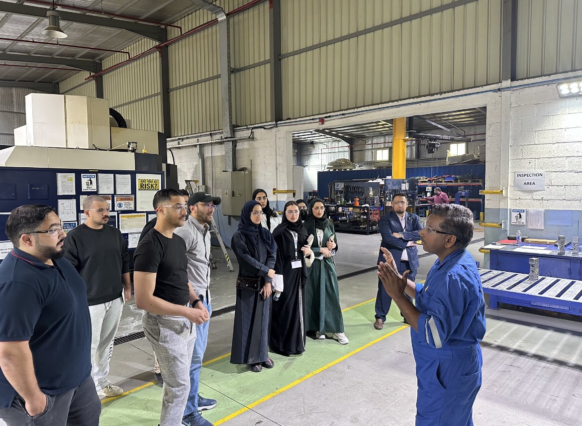 PMU_SPE's tweet photo. prince mohammed Bin Fahd University SPE Student Chapter has recently visited Hunting Energy company , Students learned about local manufacturing process for oil field equipment, and relative services. https://t.co/QaaLg79mDk