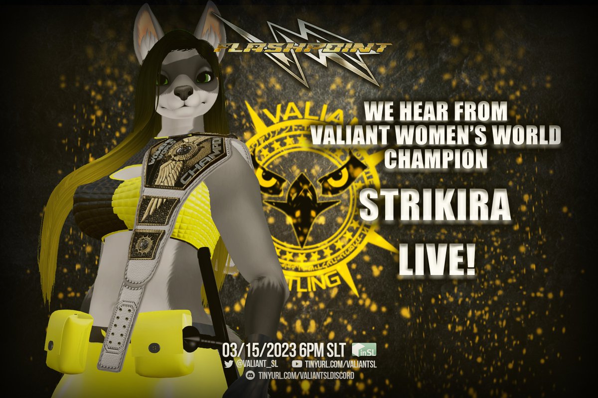 Our beloved Valiant Women's World Champion <a href="/strikira/">strikira.bsky.social</a> takes the mic tonight, wonder what she could be sharing with us all tonight at 6 PM SLT!

#AnswerTheCall #SLPW
