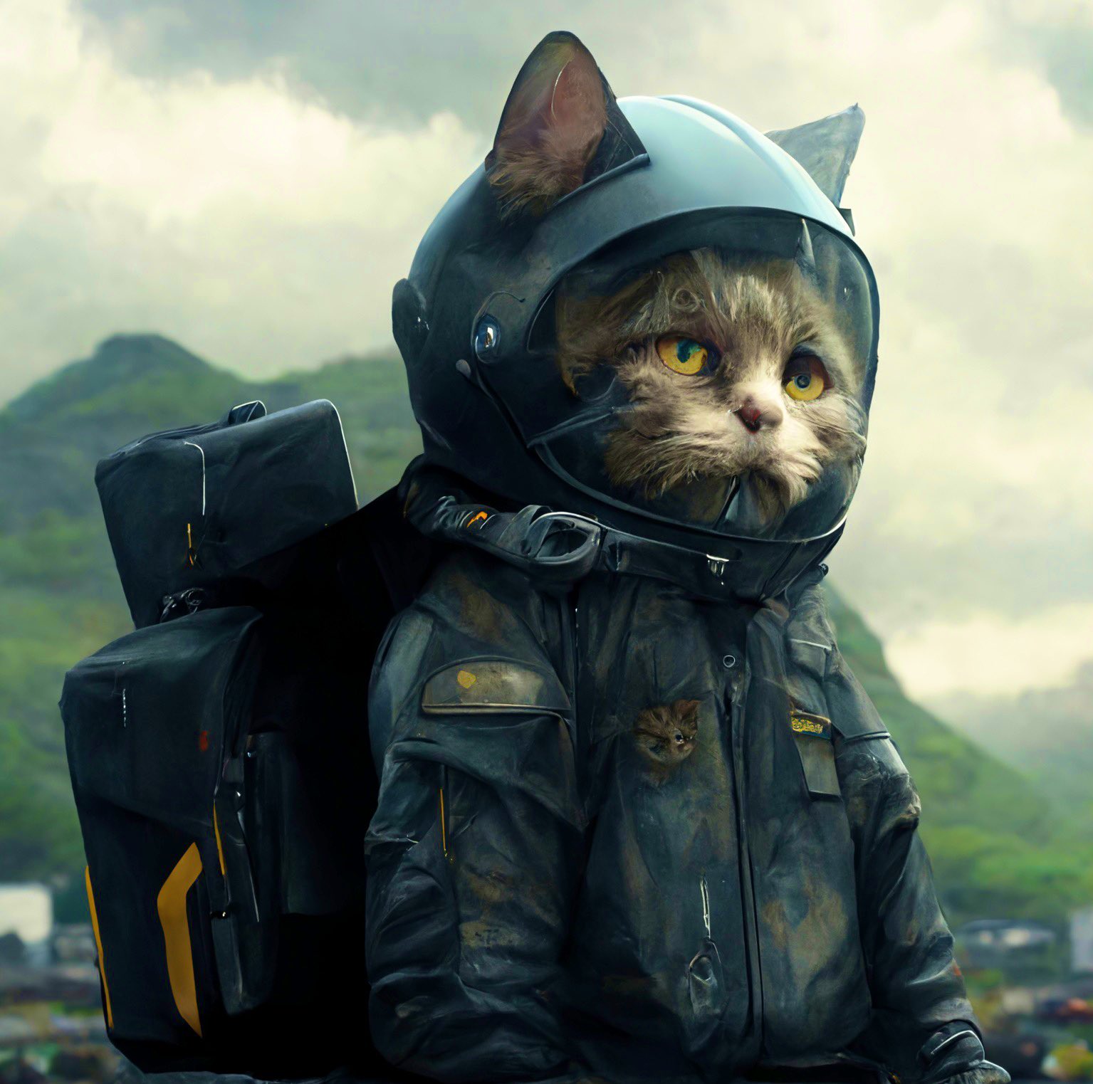 Коты Супергерои арт