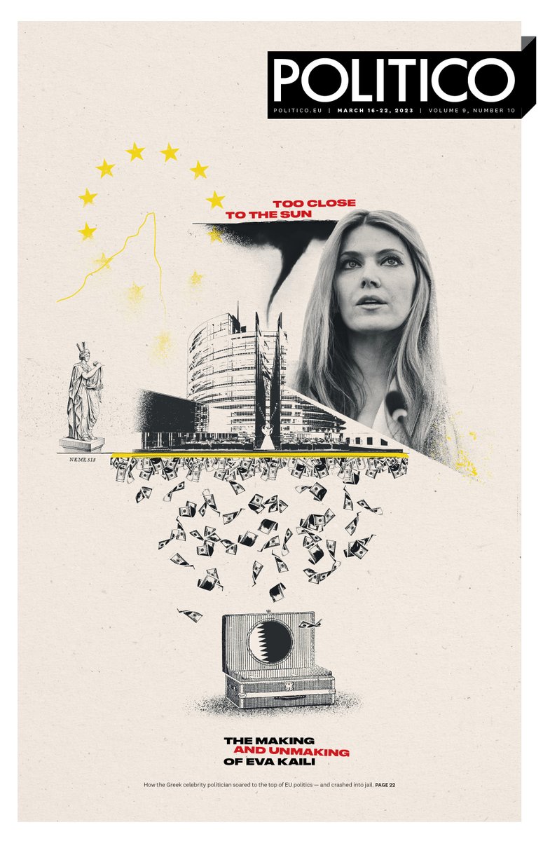 tball's tweet photo. This week's @POLITICOEurope front page (featuring a story you perhaps read previously online), with a killer photo-illustration by Beatrice Caciotti. https://t.co/yBRnrj7Pfx