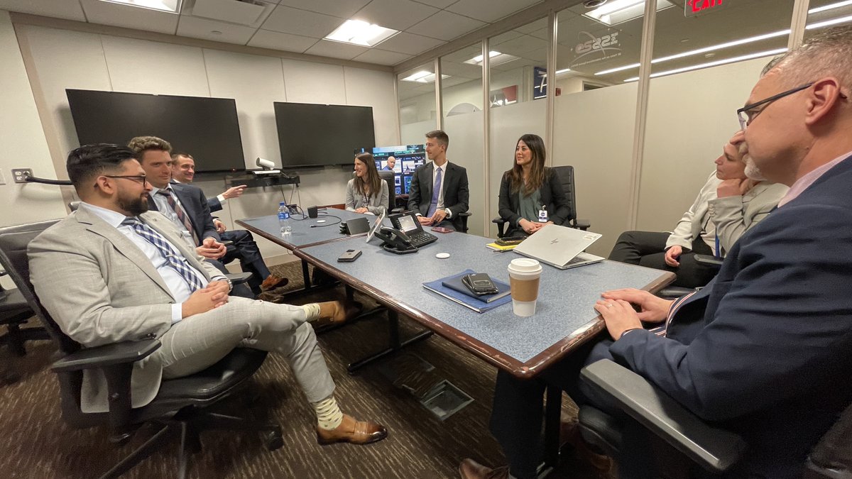 Fantastic to meet with our newest <a href="/NASAFltDirector/">NASA Flight Directors</a> class yesterday and talk with them about what's on the horizon with human exploration. I'm excited to have them leading operations for future #Artemis missions from MCC at <a href="/NASA_Johnson/">NASA's Johnson Space Center</a>.