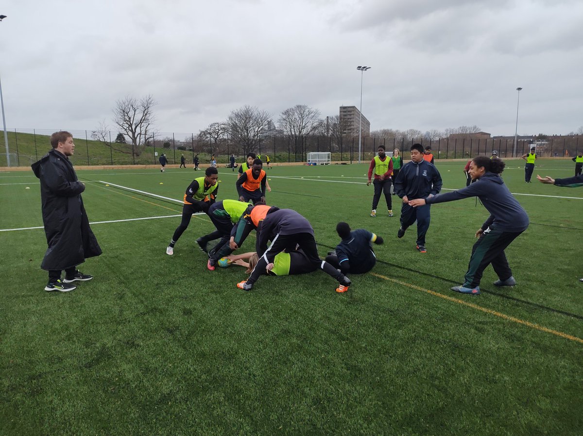 SouthwarkTigers's tweet photo. Another great week or training for the All Stars team, the best group of #youngpeople coming for the Southwark Rugby Club school programme, delivered by @LIRFCCommunity 🟢

Sunday 26th of March they will play its very first match against @MaidstoneRugby 🏉

The journey has begun. https://t.co/jv0c629fSp