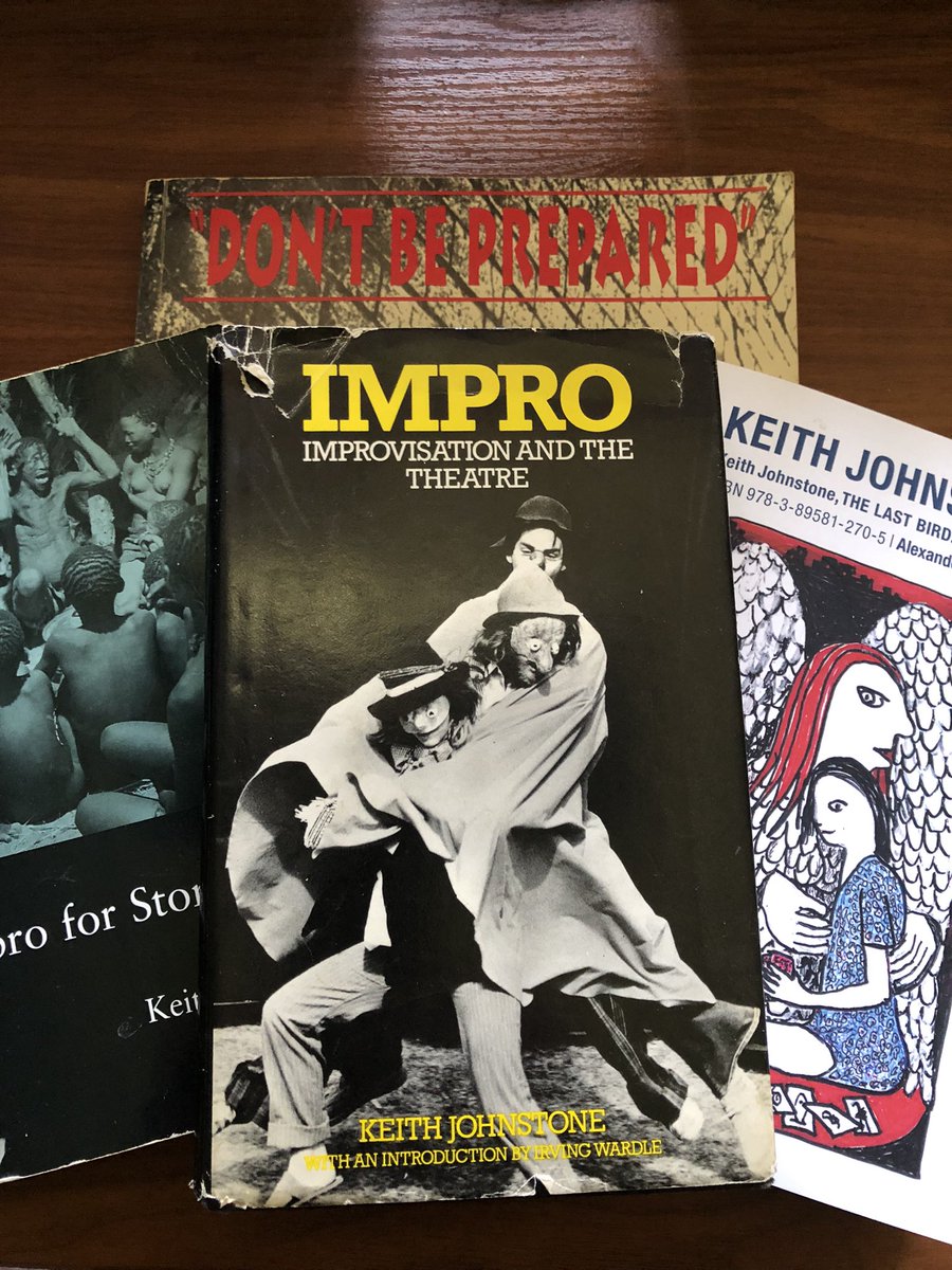 pkillam's tweet photo. Iโm not sure heโd want me to say so, but #KeithJohnstone definitely changed my life 3 specific times: 1- Reading IMPRO in college, 2- Finding #Theatresports in Seattle, 3- Reminding me about teaching after my 1st semester @ #CollegeOfMarin #thankyoukeith https://t.co/BPyih8iRMD
