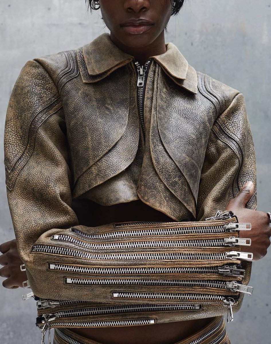 世界10着　no faith studios レザージャケット Full-Zip Sleeve Leather Jacket by No Faith Studios (2023)