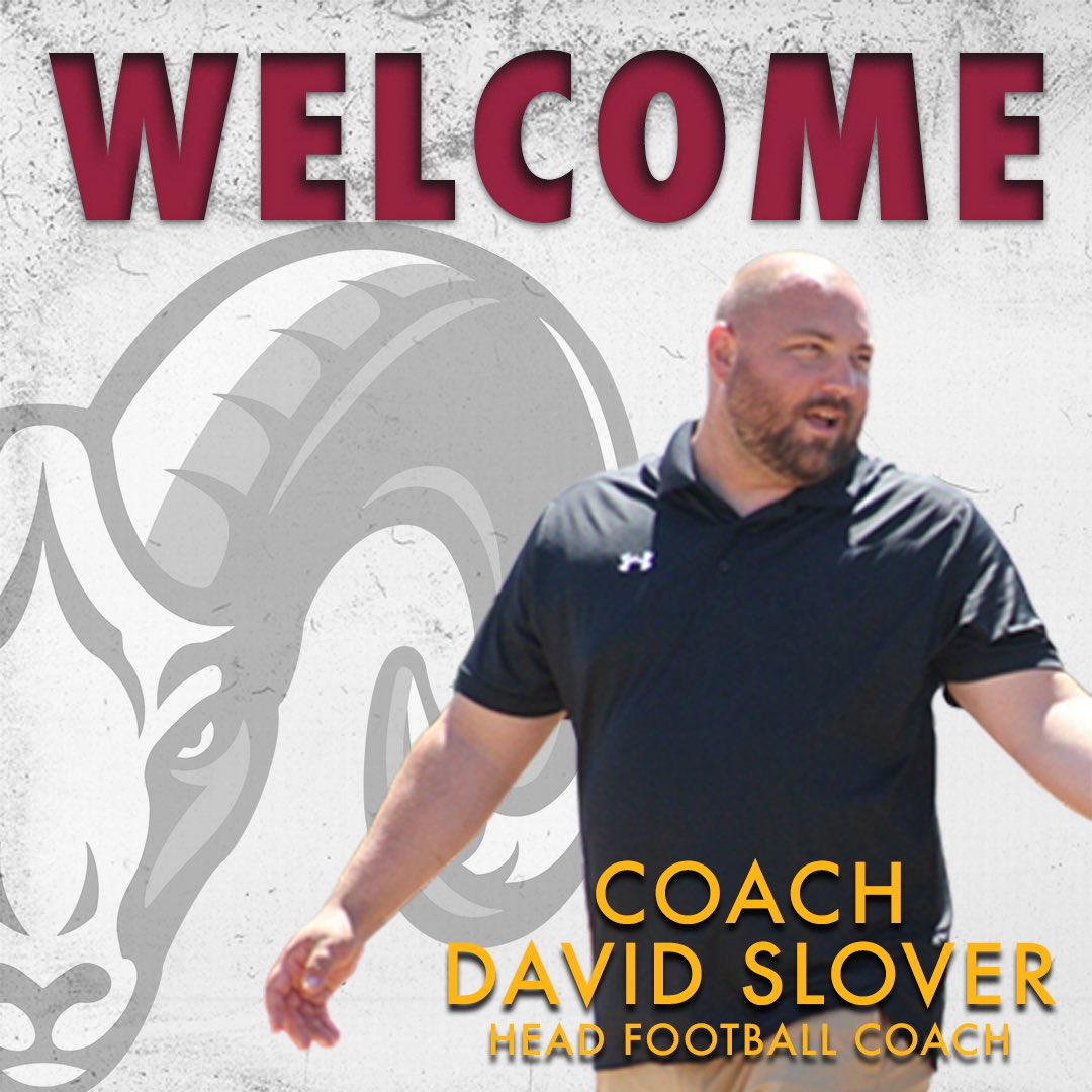 Join us in welcoming our new football head coach David Slover! . . . #VVC I #Athletics I #RAMS I #vvcathletics | #GoRams I #GoVVC I #football
