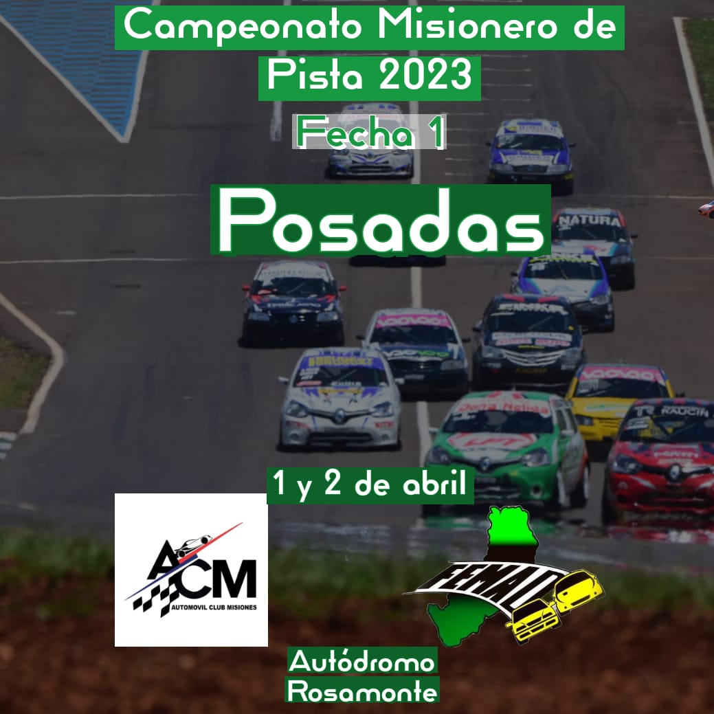 FeMADMisiones's tweet photo. #MisioneroDePista POSADAS RECIBIRÁ EL ARRANQUE DEL CAMPEONATO MISIONERO DE PISTA 2023 EL 1 Y 2 DE ABRIL @autodromposadas https://t.co/Rrgz4T3MBF