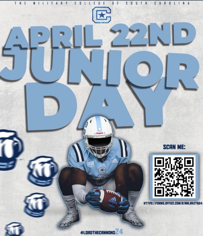 I will be attending The Citadel’s Junior Day April 22nd!!