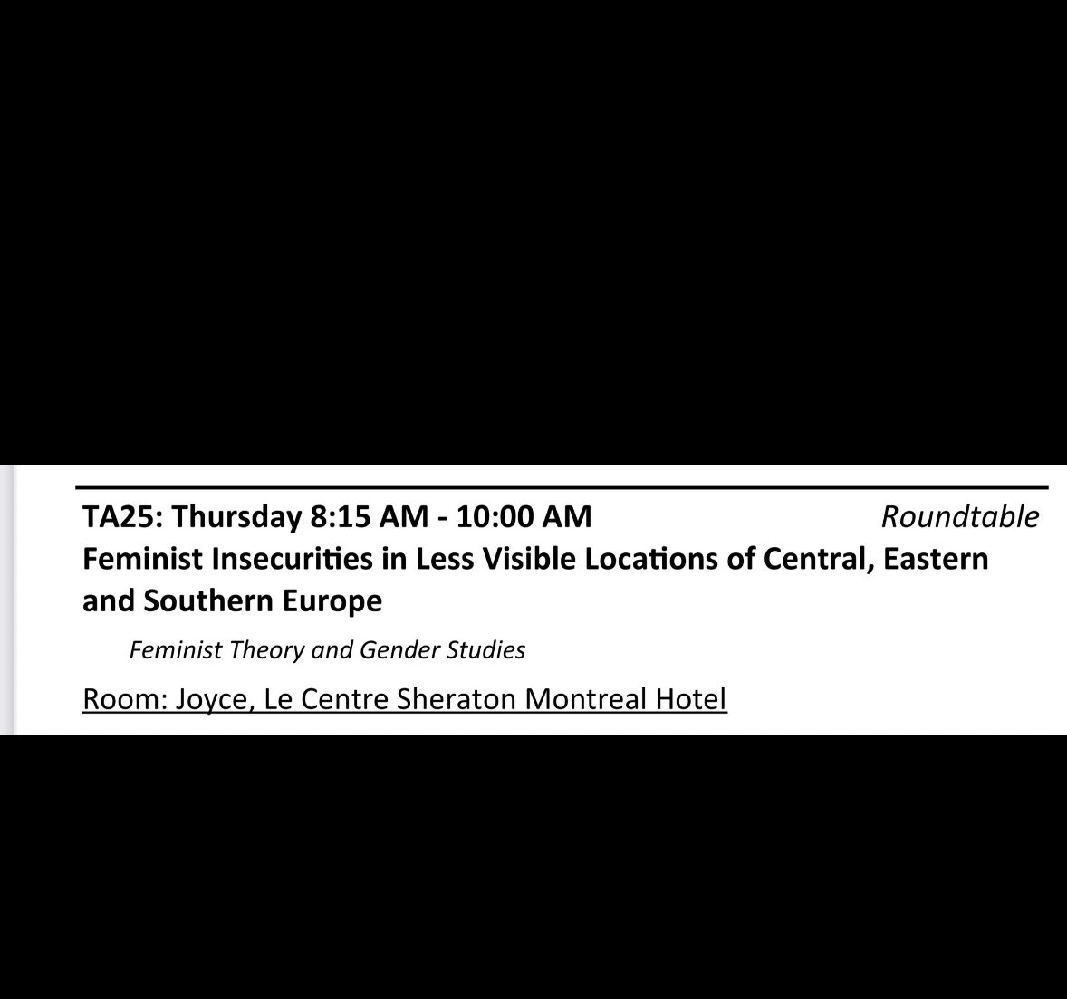 Our tomorrow’s roundtable will focus on #feminist #insecurities in Central, Eastern and Southern Europe and issues of #knowledgeproduction. Join @MilaOSullivan @b_santoire @PigaGraziella Dr Tetiana Kyselova and me to discuss these timely questions #ISA2023 @ftgs_isa