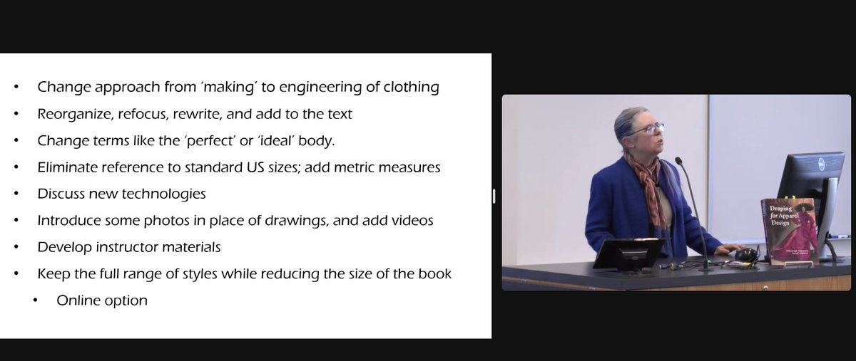 3DBodyScanning's tweet photo. Finished watching Dr. Susan Ashdown talk at Cornell University about her new book, "Draping for Apparel Design."

Very much looking forward to reading it and practicing it on the half forms. https://t.co/uvJa57fwwh