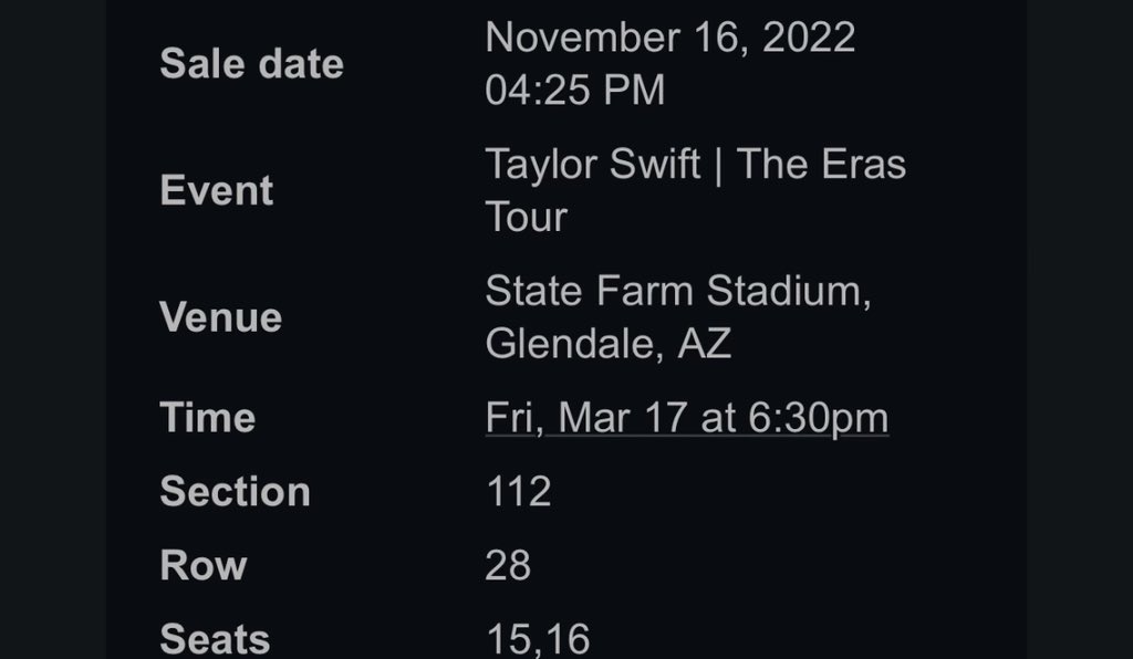 liftforswift13's tweet photo. Selling TWO #TaylorSwift tickets for OPENING NIGHT. https://t.co/vhkZB2tOlG