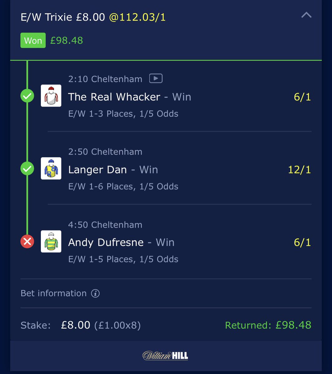 Qrt4588's tweet photo. @boominggood Big up @boominggood, bought home some awesome profit today on to tomorrow now hopefully be another @boominggood day 🤌🏻🤞🏻🐎🤑🤑🤑 thanks again mate!!!! https://t.co/guDdcthkcz