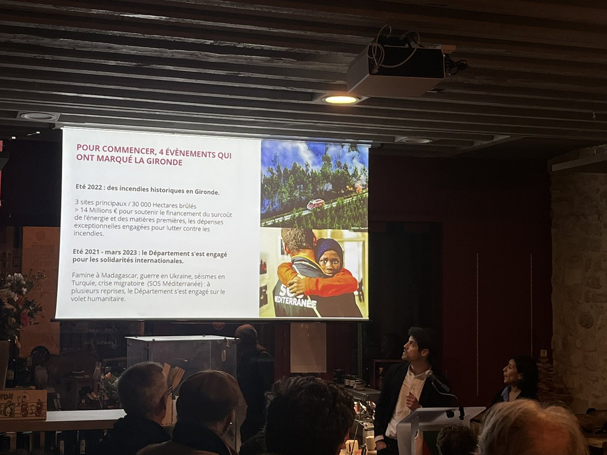 eloitp33's tweet photo. Bilan de mandat de @BenyachouWiame et @RomainDostes, conseillers départementaux du canton de Bordeaux 1. Beaucoup de monde pour cette rétrospective de leur action au service du canton et de la @gironde ! https://t.co/eR495kWOQl