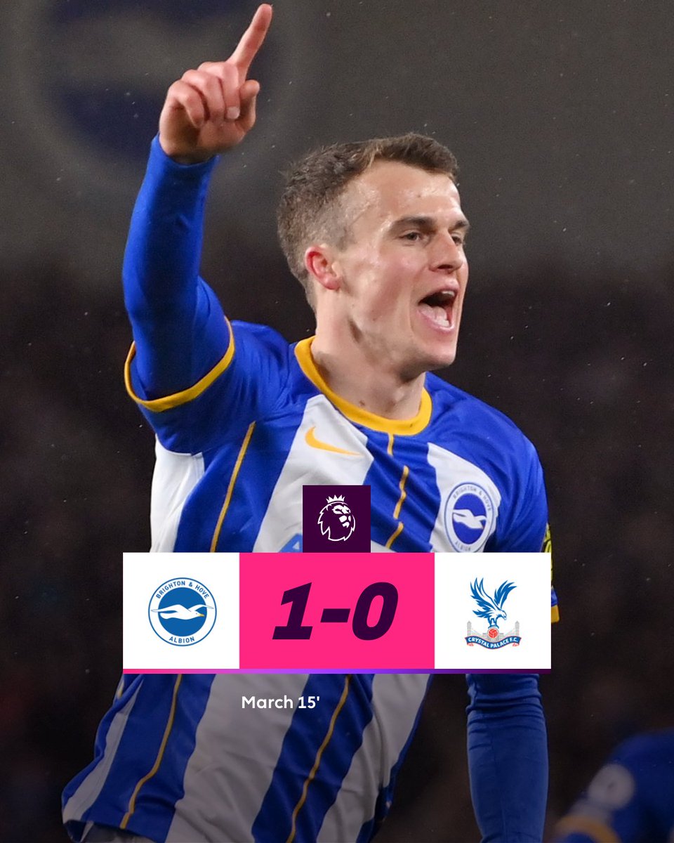 Solly March gives Brighton victory over their rivals 🔵⚪️

#BHACRY