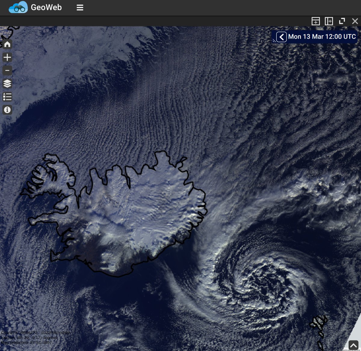 MeteoToritto's tweet photo. When you are a #Sentinerd😉, you had a lovely trip in 🇮🇸 and while working with @KNMI #GeoWeb you check the images of @CopernicusEU #Sentinel3 🛰 and you get a paint!🖼
@eumetsat @ESA_EO @esa @Giulio_Firenze https://t.co/Afd5J0hhJU