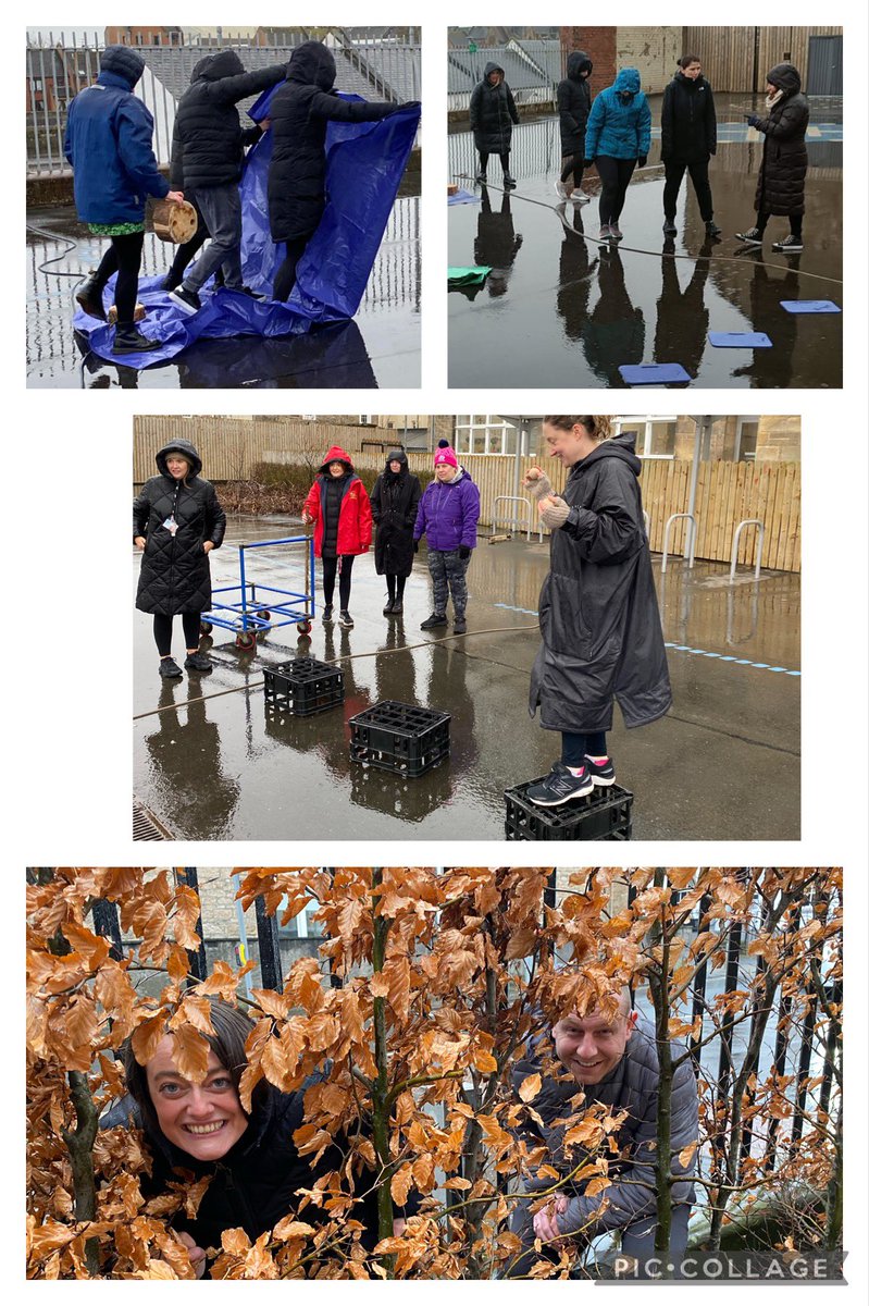 AyrGrammar's tweet photo. Our staff had a thoroughly enjoyable loose parts play session provided by @LtL_News Lots of engaging ideas and activities to support us in improving our school grounds for play and learning #dressfortheweather #outdoorlearning #fun #play #adventure #imagination #teamwork https://t.co/8ThvFsztOf