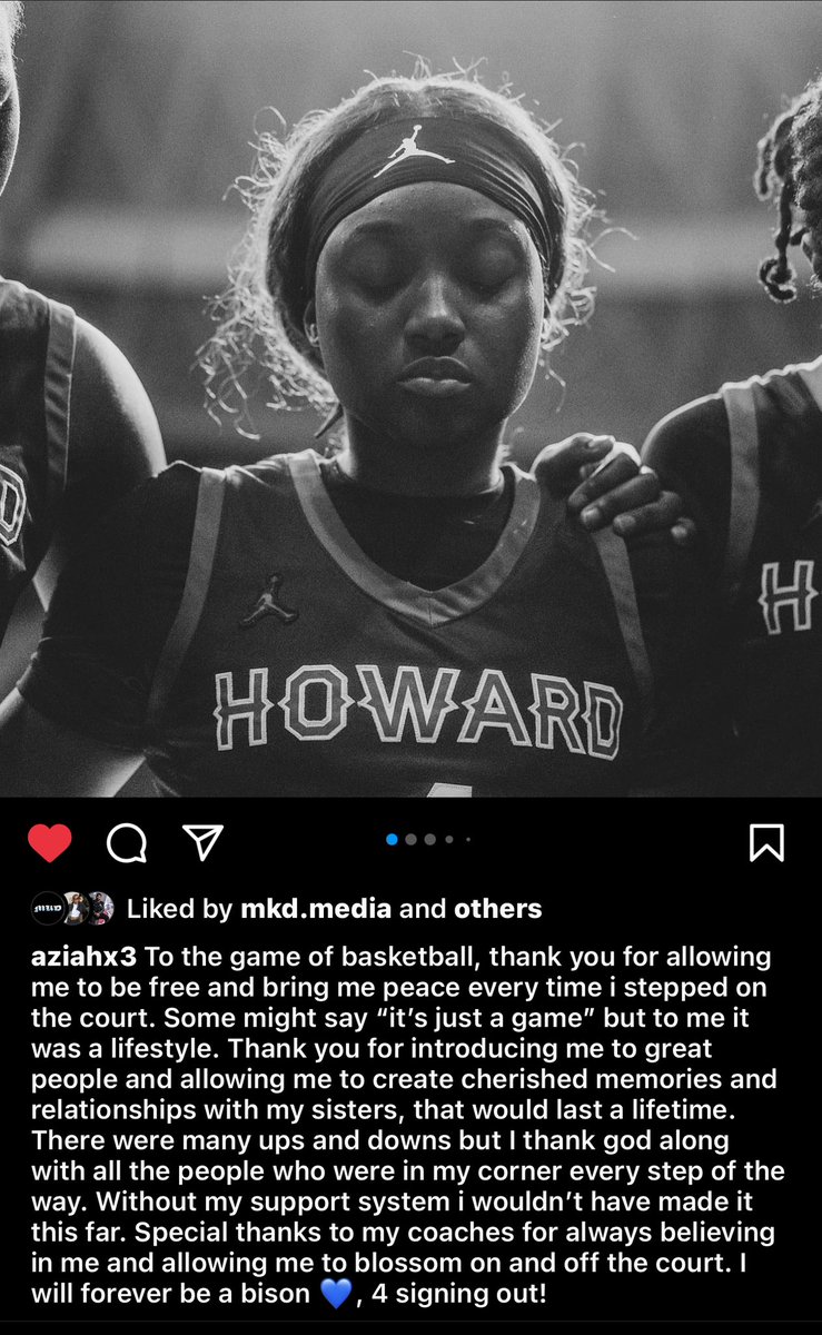Howard_WBB's tweet photo. Thank you, Boogie, for spending your graduate year with us 🫶🏾 you are forever a 🦬 #cHampionshipcUlture ✊🏾 https://t.co/frqNj2bZIX