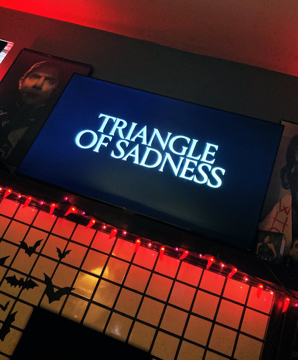 The one good thing about being home sick is catching up on a lot of movies I’ve been wanting to watch. #TriangleOfSadness