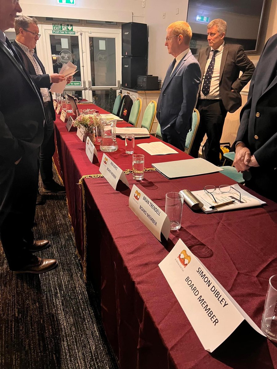 StMellonsGC's tweet photo. Large turnout for a productive AGM with some exciting initiatives announced for the coming year. Congratulations to the incoming Captains too https://t.co/5TDUkJ17zs
