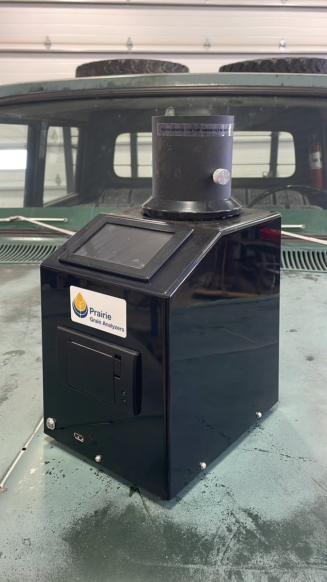 It’s been a great run with the Grain Moisture app! With the 919’s old technology showing it age, it was time to move our farm into a more accurate, modern moisture tester. We like it so much, we are now distributors! This is the <a href="/PrairieGAnalyzr/">Prairie Grain Analyzers</a> MA-405. DM for more info!