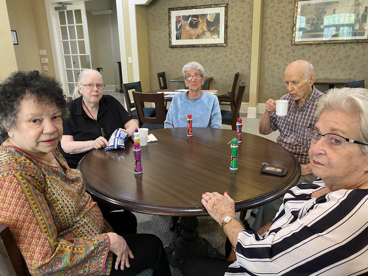 Sandalwoodvil's tweet photo. This week we had musical bingo where residents named that tune and tried to get a BINGO with the songs played. #SUNProgram #MusicBINGO https://t.co/jWoMLSt76U