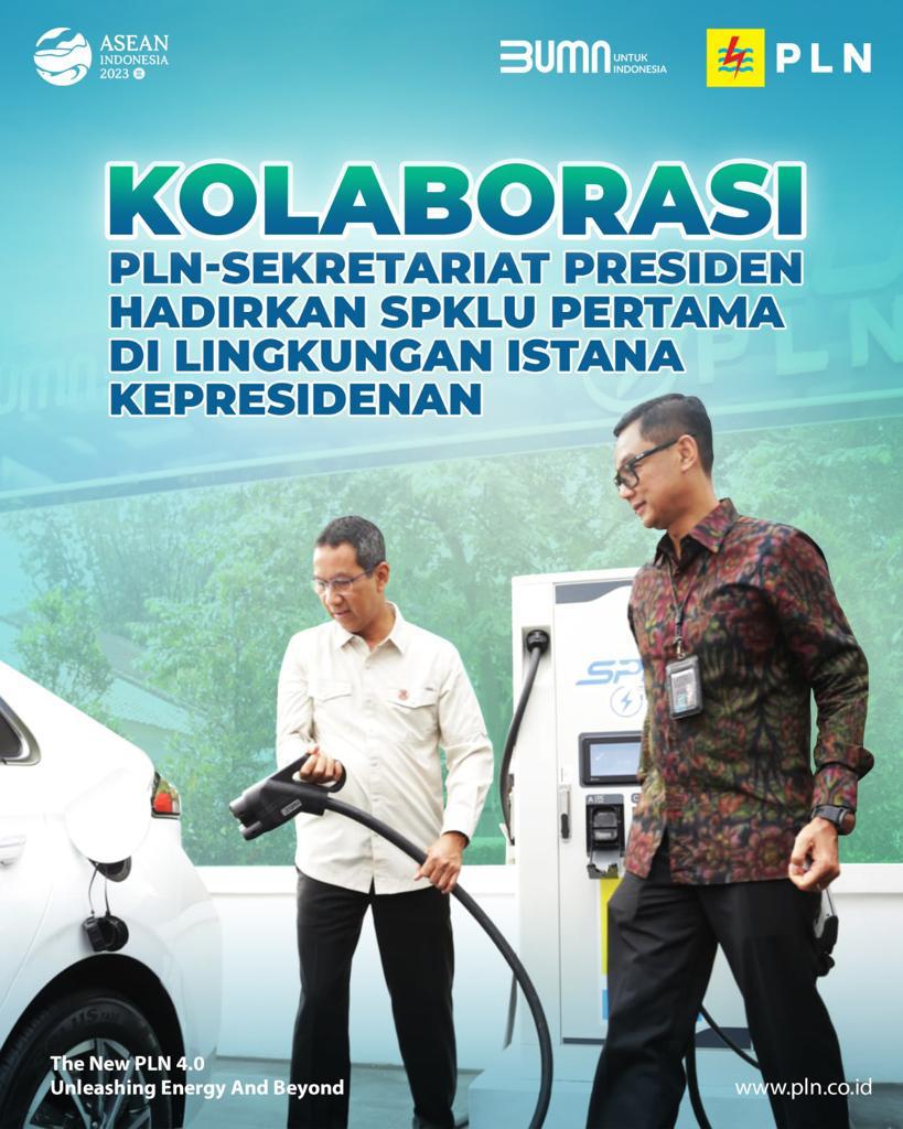 bumntangerang3's tweet photo. Electrizen, PLN bekerja sama dengan Sekretariat Presiden mengoperasikan Stasiun Pengisian Kendaraan Listrik Umum (SPKLU) di Istana Kepresidenan Bogor.

#SPKLUIstanaKepresidenan
#PLNUntukIndonesia
#SPKLU #EV #PLN  #UnleashingEnergyandBeyond https://t.co/i9KvLEI0zc