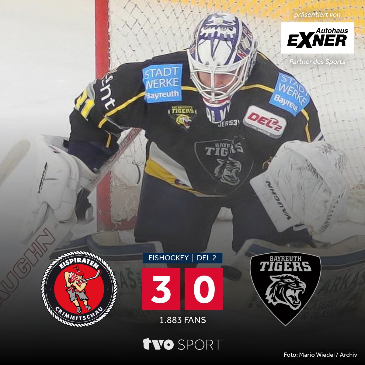 TVO_Sport's tweet image. Für die #BayreuthTigers begannen die #Playdowns mit einer Ernüchterung: Sie verloren ihr erstes Spiel in der 1. Runde der Best-Of-Seven-Serie klar mit 3:0. Bereits am Freitag haben die #Tigers aber die Chance, mit einem Heimsieg auszugleichen 🏒

@BayreuthTigers 

#TVOSPORT