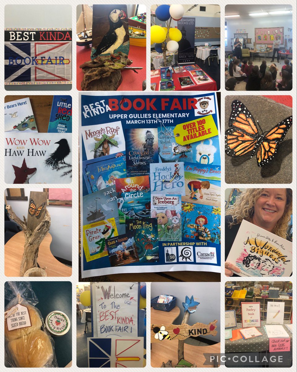 Fabulous NL books, guest speakers, art, music, baking….the Best Kinda Book Fair is so much more than a book sale, it’s a whole school cultural event! @MsPowersClass @UGEABC 
@NLESDCA @frjustreid @belinda_loder