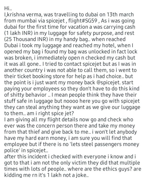 kv4you_'s tweet image. @narendramodi @flyspicejet @AjaySingh_SG @JM_Scindia @consumerforum_ @DubaiPoliceHQ @DubaiGovernment @DubaiAirports @MumbaiPolice @MumbaiAirport @ABPNews @aajtak #thiefspicejet #returnmymoney flight #SG59