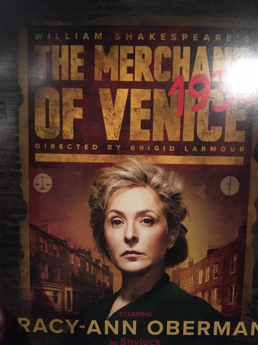 Wow - this was intense and fantastic. Glad I ventured out tonight to see it #MerchantofVenice1936 @HOME_mcr