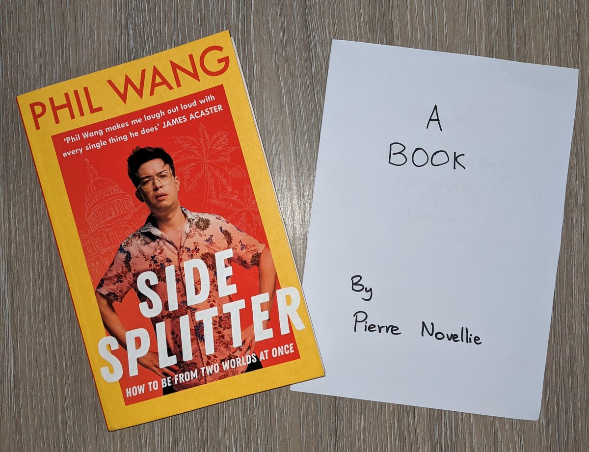 Seth Aycock @ ICLR (@sethjsa) on Twitter photo Thrilled to have picked up a pre-print limited edition signed copy of <a href="/pierrenovellie/">Pierre Novellie</a>'s book at <a href="/thebudpod/">BudPod</a> Live! It's tough competition for <a href="/PhilNWang/">Phil Wang // Insta: @wangpix</a>'s Sidesplitter Thrilled to have picked up a pre-print limited edition signed copy of <a href="/pierrenovellie/">Pierre Novellie</a>'s book at <a href="/thebudpod/">BudPod</a> Live! It's tough competition for <a href="/PhilNWang/">Phil Wang // Insta: @wangpix</a>'s Sidesplitter