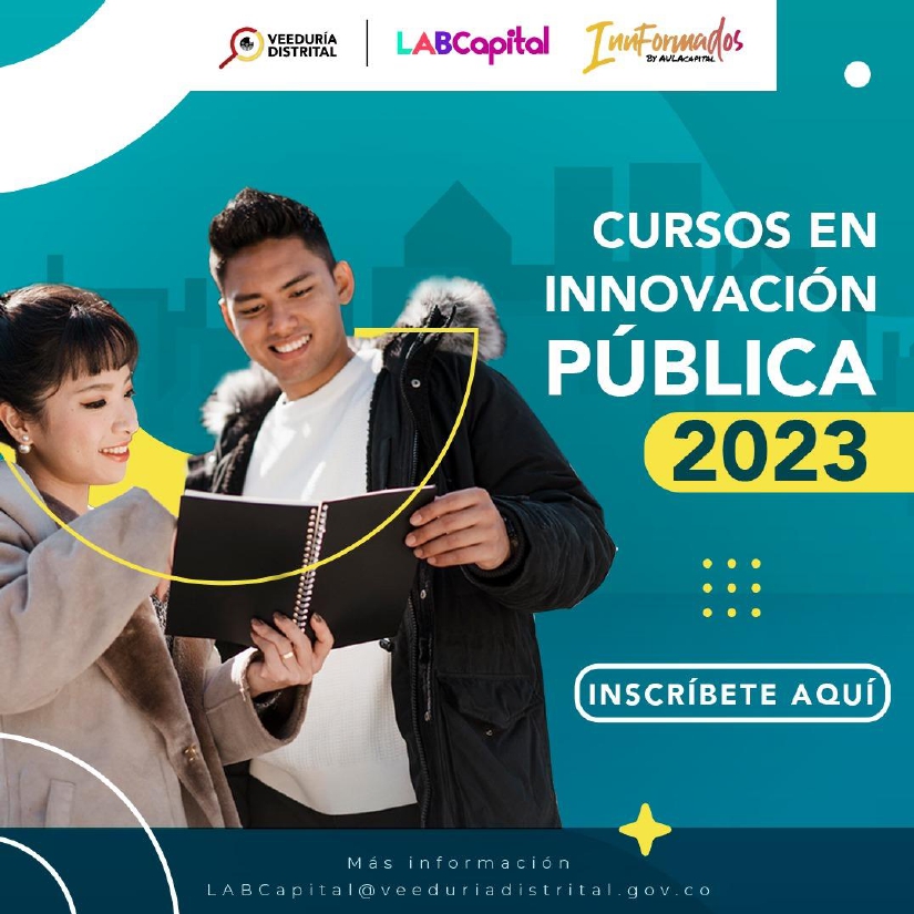 VeeduriaBogota's tweet photo. Desde el aula de #LABcapital 👉🏼#InnFormados, podrás fortalecer tus conocimientos y herramientas.   

Inscríbete ahora al #Curso de Innovación Pública.
 
¡Iniciamos en abril! 🖥️: https://t.co/WmUXWiYjFJ 
🗓️Fecha límite de inscripción, hoy 24 de marzo. https://t.co/OG3swKOzQQ