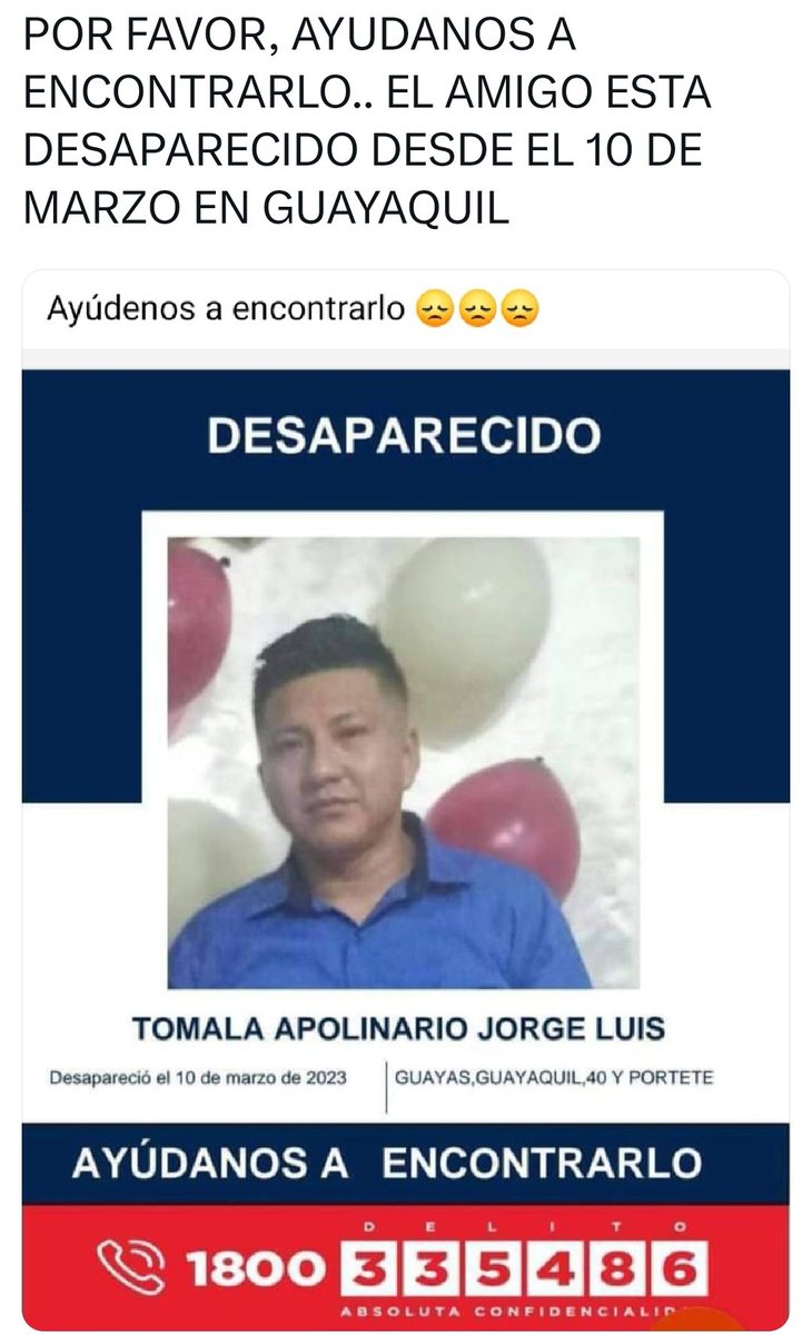 YA LO ENCONTRARON MUERTO.
 OTRA VICTIMA DE LA DELINCUENCIA.
ECUADOR ES UNA AMENAZA PARA LA VIDA.
OJO, NO EXAGERO.
 ¡ECUADOR EN UN PAIS CON UNA PLAGA DE MUERTE! 
HAY UNA DELINCUENCIA IMPARABLE.
UNA JUSTICIA FALLIDA Y CORRUPTA
Y LA VIDA DE LOS CIUDADANOS HONRADOS, NO VALE NADA.