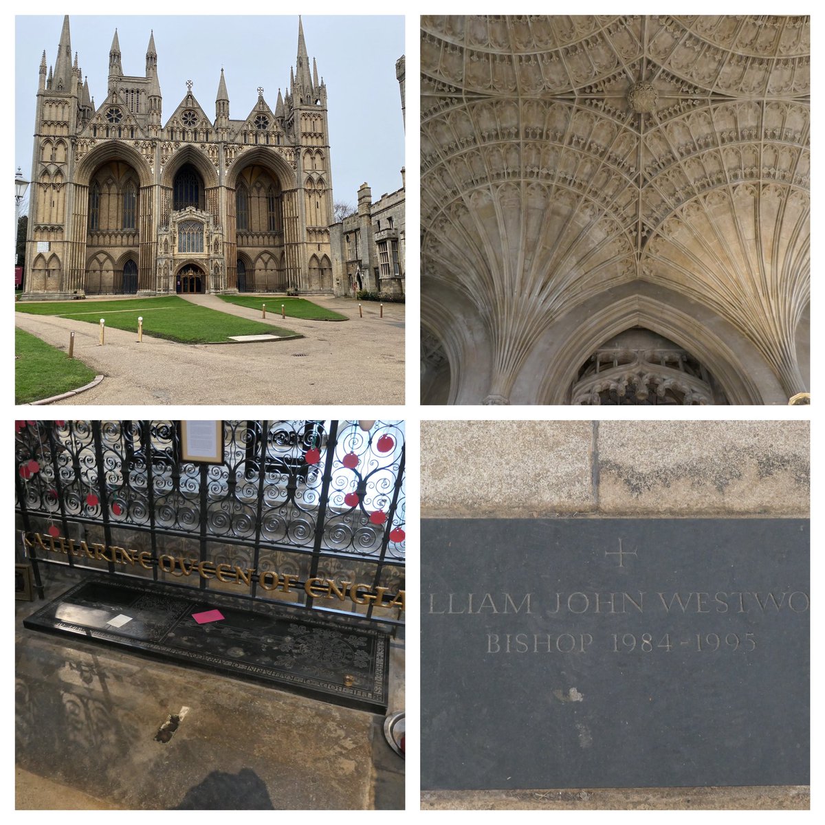 JohnRyeland's tweet photo. Ever been to Peterborough?  Amazing Cathedral - tomb of Henry VIII’s 1st wife, one-time resting place of Mary, Queen of Scots, and a memorial to the Bishop who ordained me!  Topped off by the most amazing Turkish meal ever! #Peterborough @ZGroup9 @pborocathedral https://t.co/RZIpgMrQgd