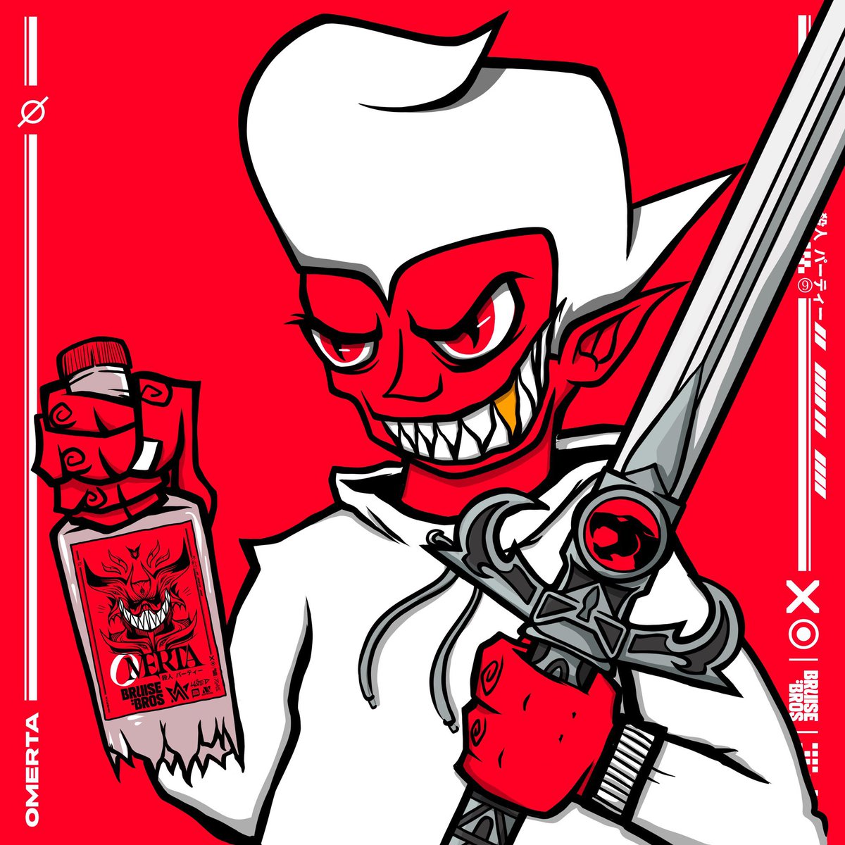 Binary_Punks's tweet photo. As a #DegenDevil this is my go to Pit Demon label style.
THE BRUISE BROS ARE COMING.
NFT + Whiskey, OMERTA from @wasted_alpha ft @spearheadirl @BitDaemons & @TEENSONACID minting Fri Mar 17, Time TBC on $ETH
#acidverse #teensonacid #omerta #ethmint #nftdrop https://t.co/k1nivBaVLC