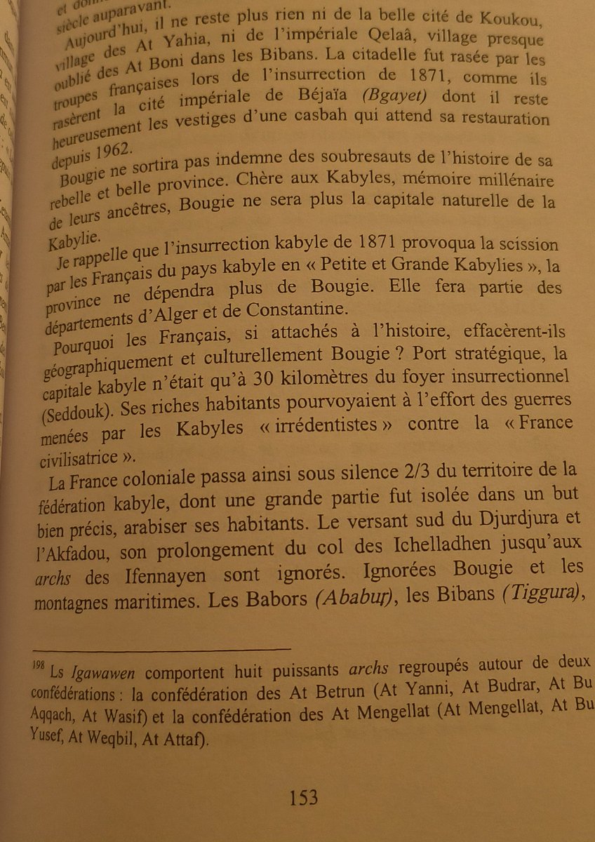 tafsutizwawen's tweet photo. "La France coloniale passa sous silence 2/3 du territoire de la fédération kabyle, dont une grande partie fut isolée dans un but bien précis, arabiser ses habitants." https://t.co/N0rC4c2kIo
