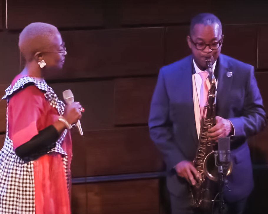 TheNextSet's tweet photo. Get ready for a musical journey on The NextSet with @cecilesalvant11  &amp; @sjfortner  from @JazzStLouis ,  on @stlpublicradio  with a special guest! Catch it Friday and Sunday at 8pm CST. Stream it here: https://t.co/WPWUI8HR2Y @jazzdotorg #victorgoines #jazzperfomance https://t.co/lRy61DcN2n