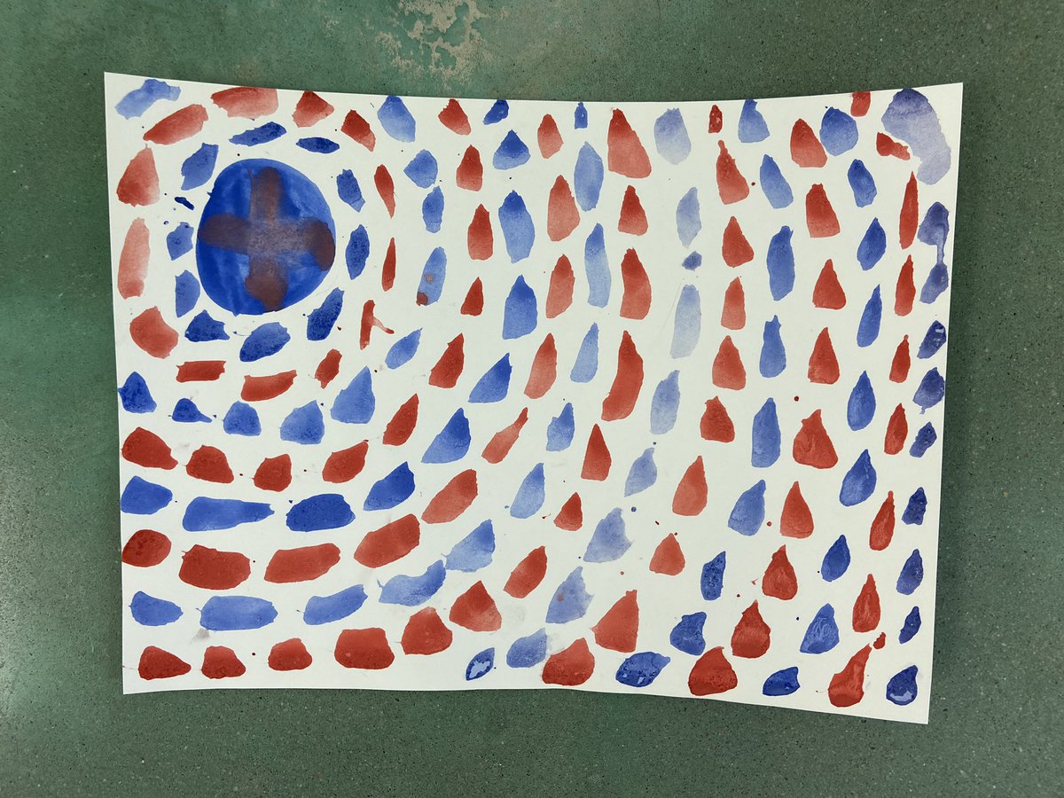Summerfield artists created Alma Thomas inspired abstract art.