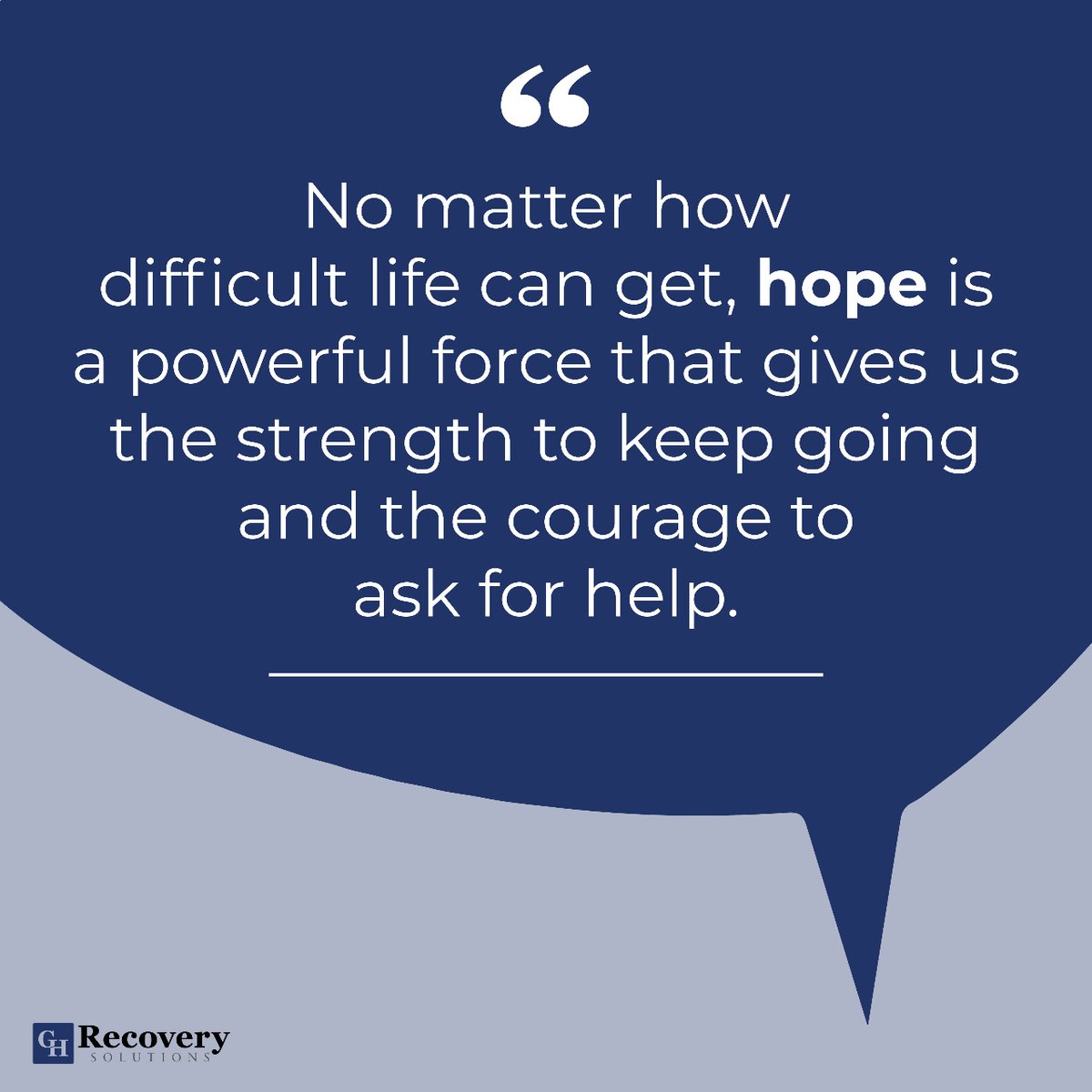 GHRecoveryNH's tweet photo. "No matter how difficult life can get, hope is a powerful force that gives us the strength to keep going and the courage to ask for help."

Call us for help:844-693-0410. 

#ghrecovery #mondaymotivation #addictiontreatmentcenters #recovery #addictionrecovery #recoveryjourney https://t.co/wVgPXXN4M2