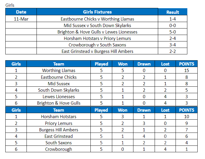 SussexHockey's tweet photo. Worthing and Horsham finish top of the mini leagues x https://t.co/a1o5rUCQLS