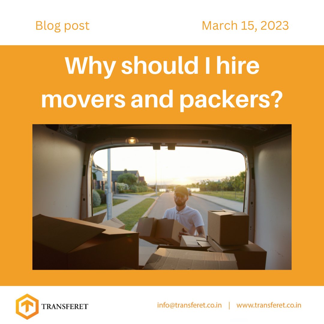 Do you have an upcoming move?

Are you debating whether to DIY your move or hire movers and packers?

Read this article to find the answer.

transferet.co.in/2023/03/15/ben…

#Movers #moversandpackers #relocation #officemove #movehome #internationalmove