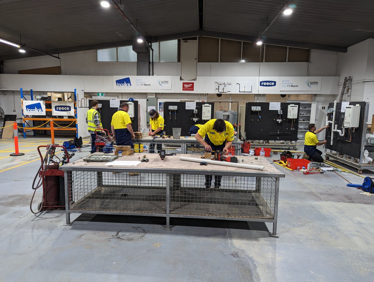 MasterPlumberAU's tweet photo. Thank you to everyone who came out to our Apprentice Skills Competition Day held at PICAC Brunswick last Friday! Congratulations to all of our winners!
.
SkillsCompetition #PlumbingApprentices #SprinklerFittingApprentices  #Masterplumbers #VIC #PICAC #Reece https://t.co/OXGMc6o8cS