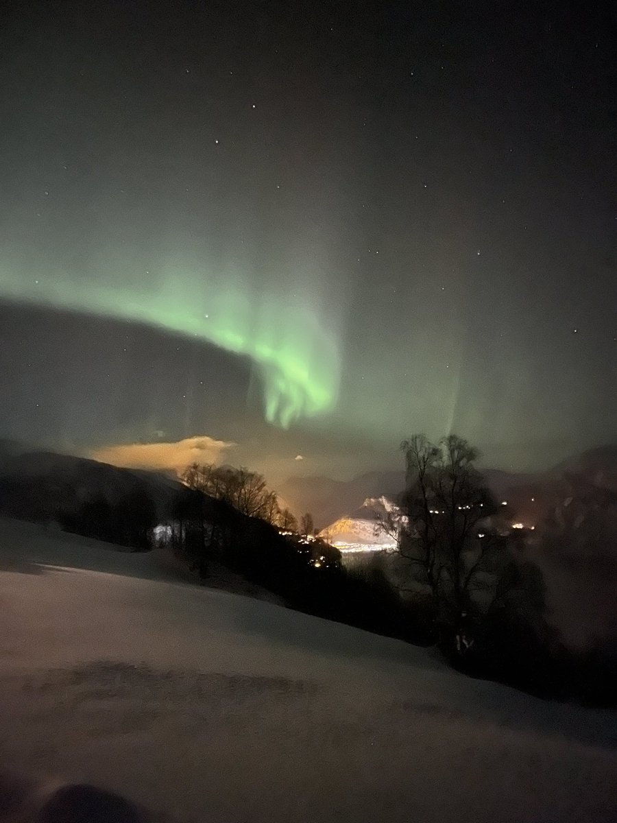 Than you Norway 🇳🇴 view from my bed 👀