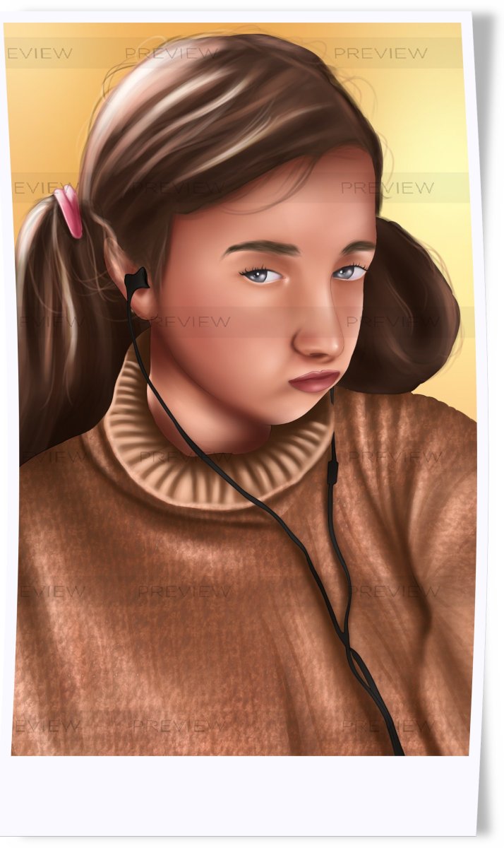 GfxHarley's tweet image. Commission has done for My prettiest and most beloved client.🥹

#portrait #realisticportrait #commission #photoshop #illustration #adobeillustrator