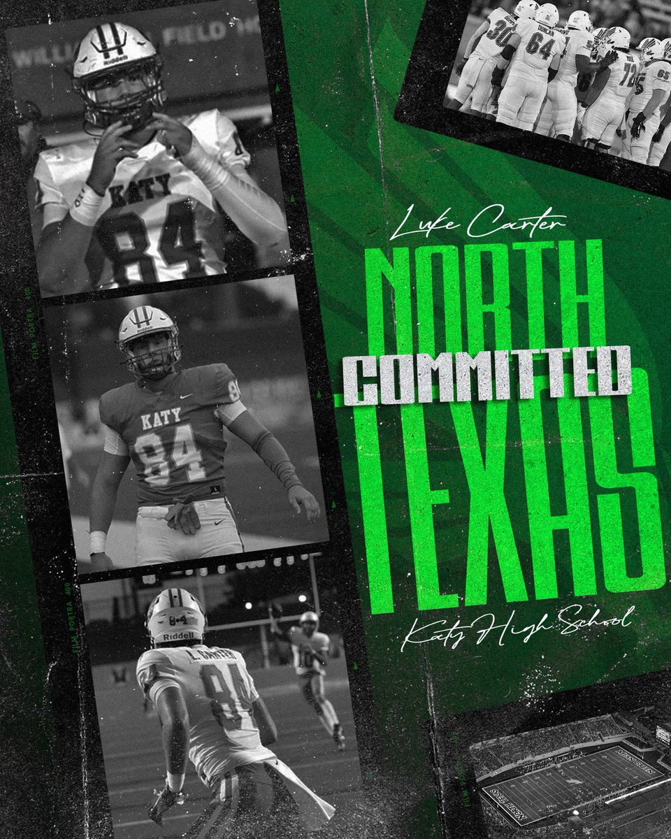LukeCarter33's tweet photo. COMMITTED!!! @MeanGreenFB  @MeanGreenSports @Coach_Brophy @ChrisGilbert_1  @CoachMorris @TrustMyEyesO #MEANGREAN @RivalsNick @Perroni247 @Katyfootball https://t.co/AkUGMZWjfb