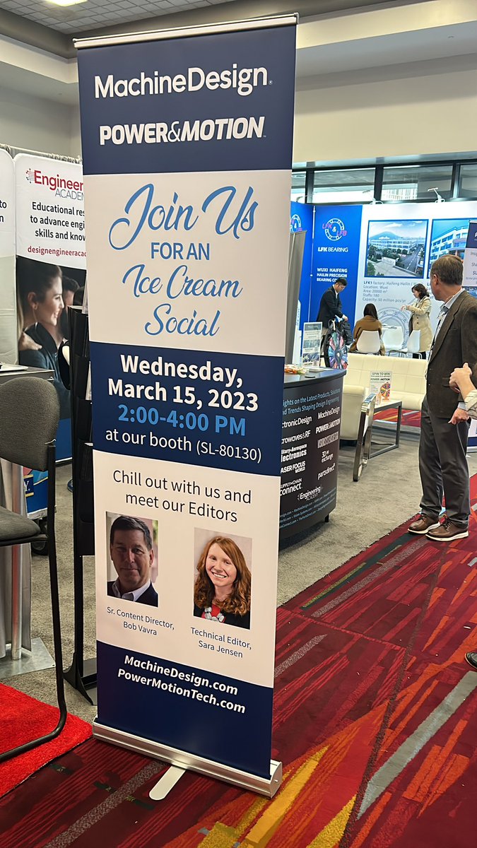 There still time to stop by and visit the <a href="/PowerMotionTech/">Power & Motion</a> <a href="/MachineDesign/">Machine Design</a> team at booth SL80130 for some ice cream! <a href="/IFPEShow/">International Fluid Power Exposition (IFPE)</a> <a href="/conexpoconagg/">CONEXPO-CON/AGG</a>