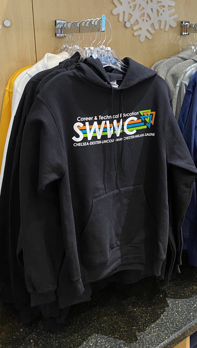 WISDDirCTE's tweet photo. SWWC hooded sweatshirts are now available through @SalineHS_EDGE for $25.00! All sizes available at this time. https://t.co/TJagGxSKug