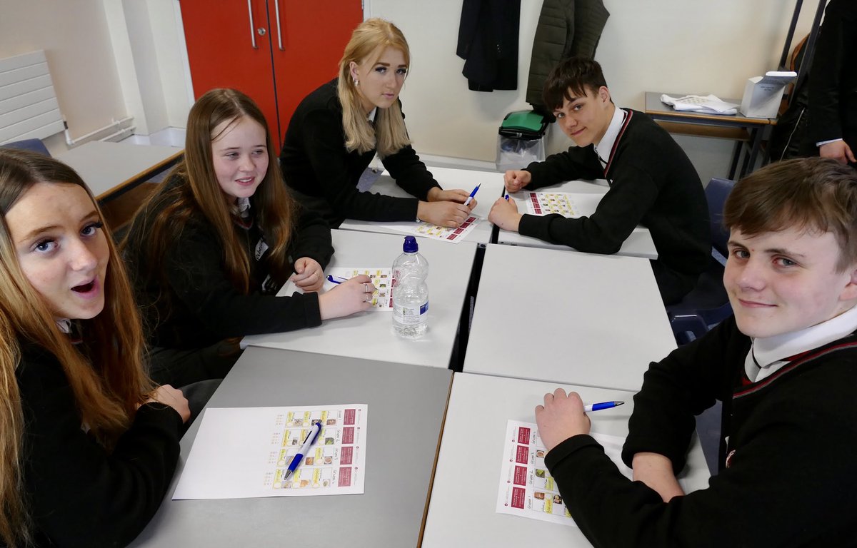 colaiste's tweet photo. Fantastic day @ShannonCollege for our German class,after the amazing treats students from the College then presented on their placement year in Germany with Our students then learning table setting napkin folding menu building meal ordering whilst revising their German grammar https://t.co/DvTQStJTvI