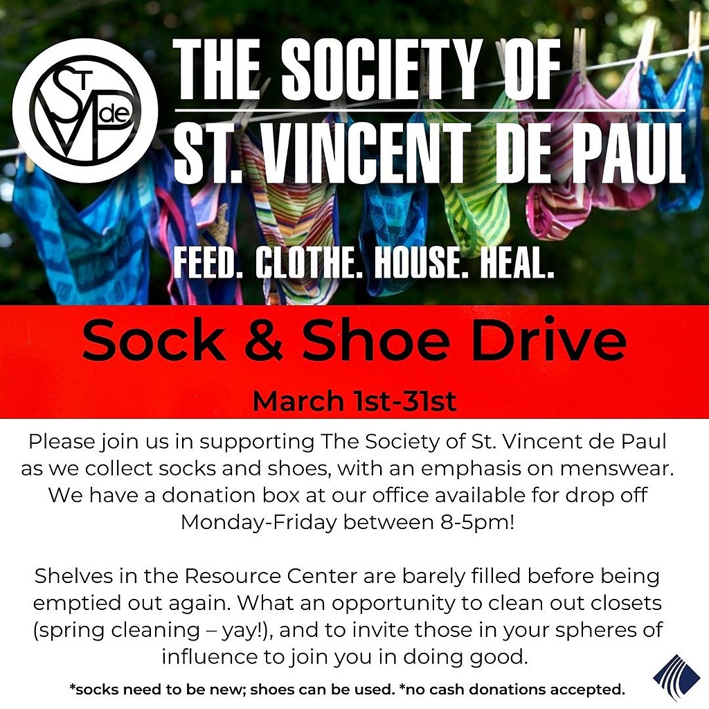 Thank you to everyone who has donated thus far! 

Need to do some spring cleaning? You still have time, please join us in supporting our local community as we collect socks &amp; shoes, with an emphasis on menswear.

Let's lift up those in our #local #community!

#gilbert #go