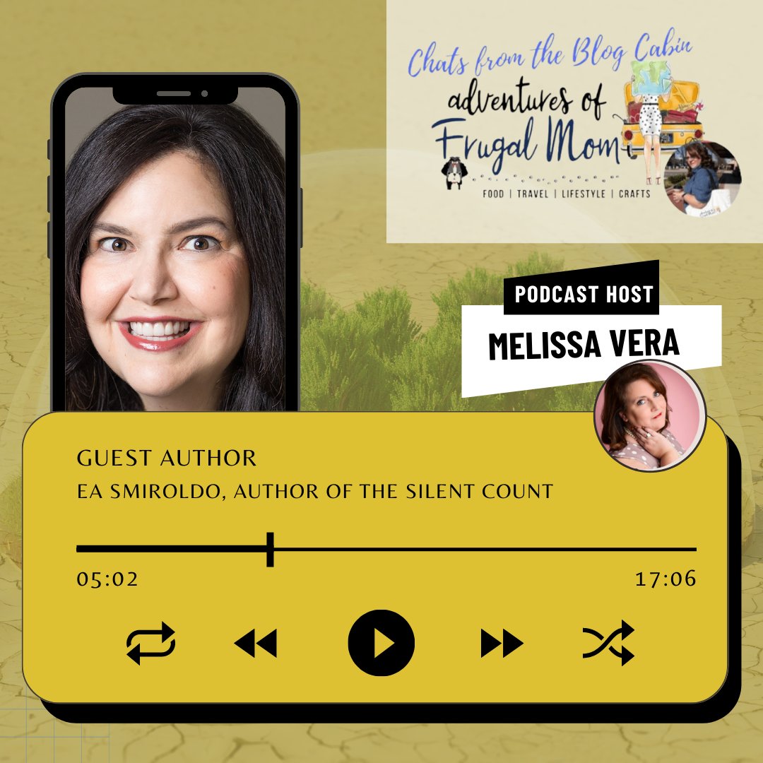 EaSmiroldo's tweet photo. Guess who was recently on a podcast?  I was on "Chats from the Blog Cabin with Melissa Vera." 
Listen to my interview about my critically acclaimed book "The Silent Count." 

https://t.co/H2oD9sbnfS

 #nuclearengineer #EASmiroldo #clifi #thriller #thesilentcount https://t.co/W43ojnso8h