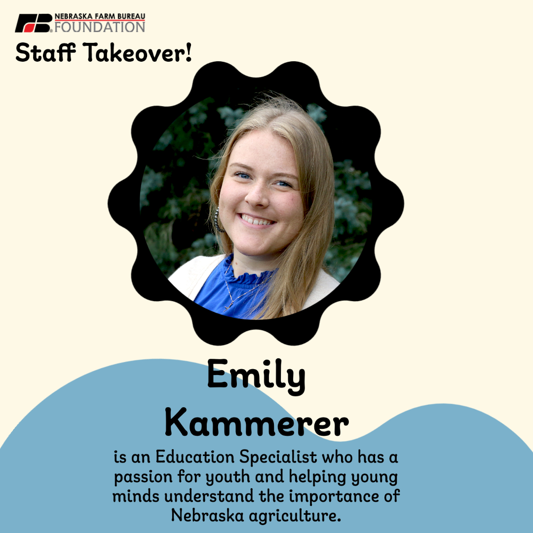 NebraskaAITC's tweet photo. Get ready! Tomorrow our very own Emily Kammerer is taking over our social media! Get a peek into the daily life of an Education Specialist as she visits classrooms in Chadron, Nebraska and shares agriculture lessons! Follow along tomorrow! #takeover #agliteracy https://t.co/AIRQM8bd9B